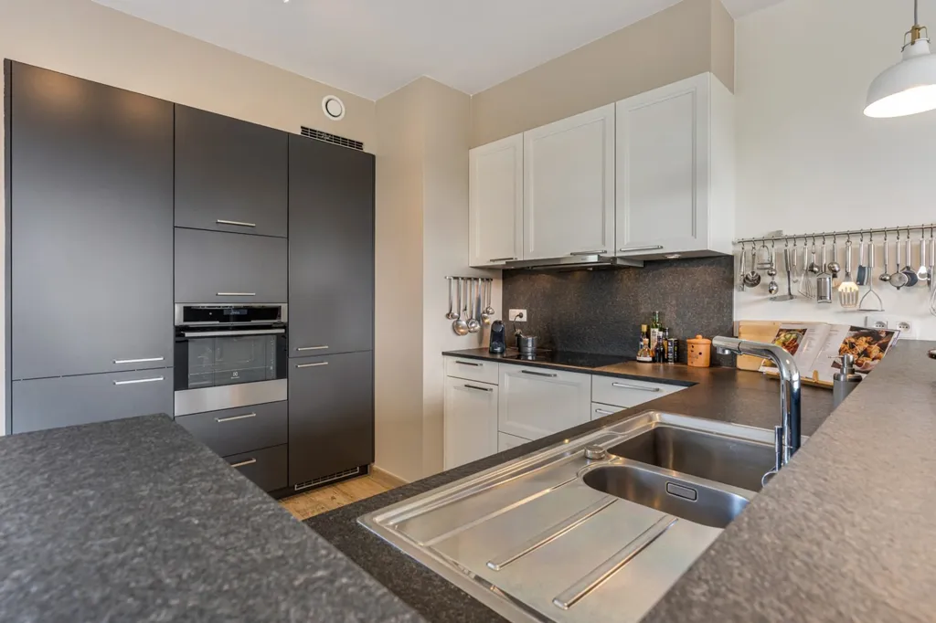 Cuisine - Duplex Appartement avec Terrasse à Wilsele