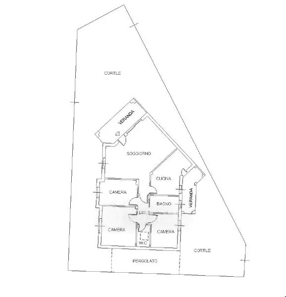 Plan - Four-Bedroom Villa with Private Garden in Capoterra