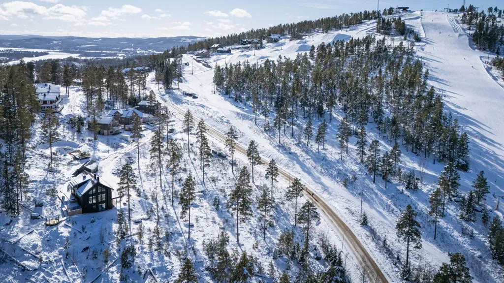 Vue aérienne - Buildable Plot with Ski Access in Järvsö