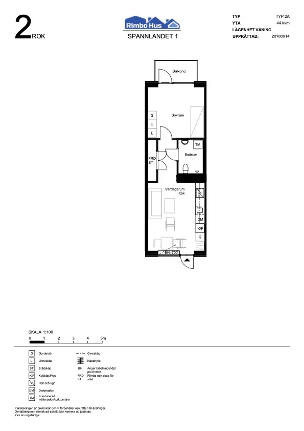Plaan - Penthouse with Balcony in Hägerneholm