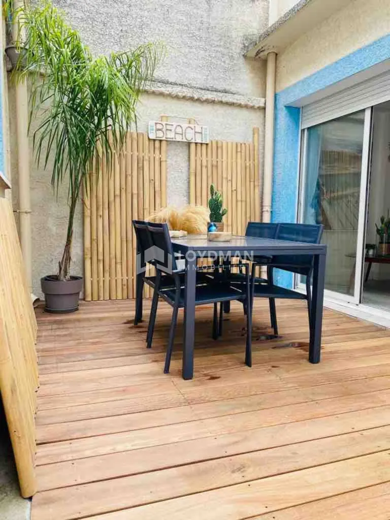Terrasse - Maison T3 en 2ème Ligne de Plage à Carnon