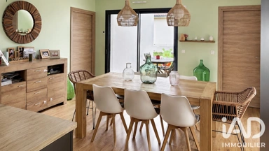 Dining Room - Contemporary House with Pool near Dax