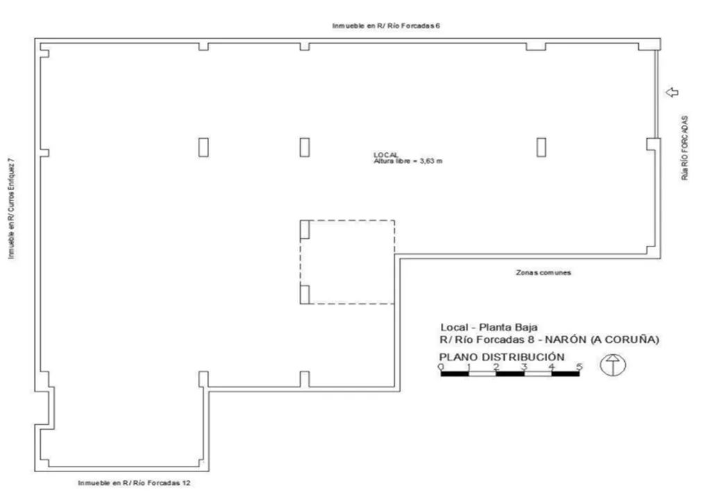 Floor Plan - Commercial Space with Tour in Narón, A Coruña