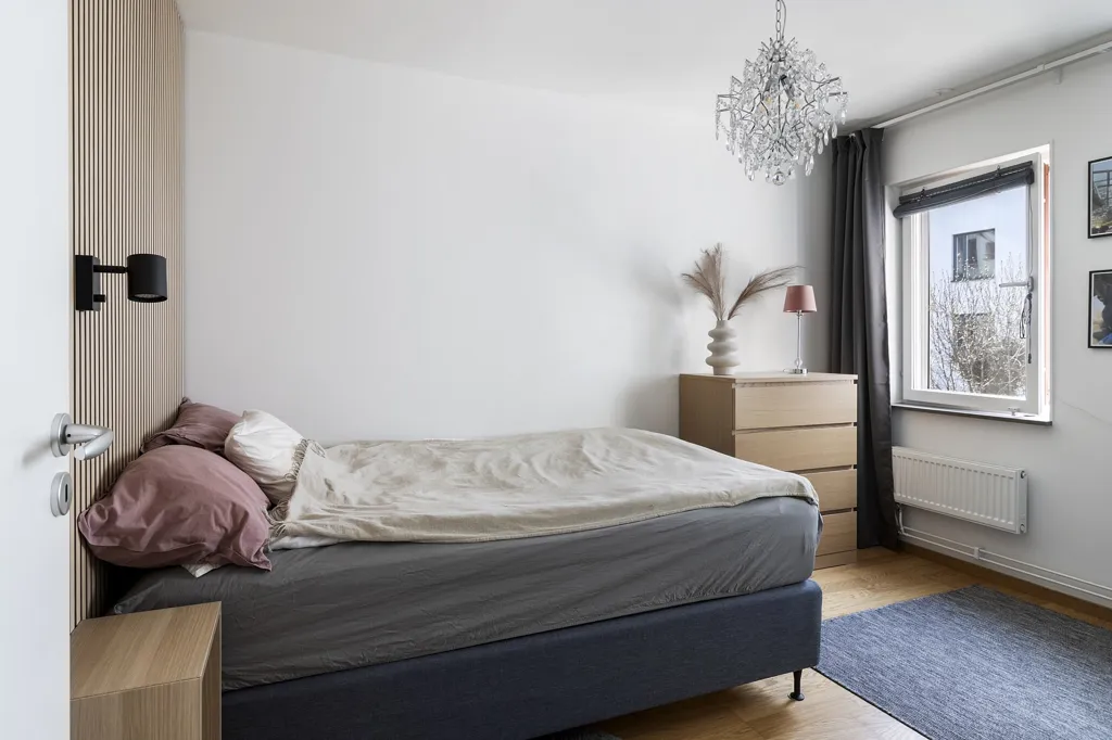 Camere da letto - 2nd Floor Flat with Mälaren View in Lillåudden