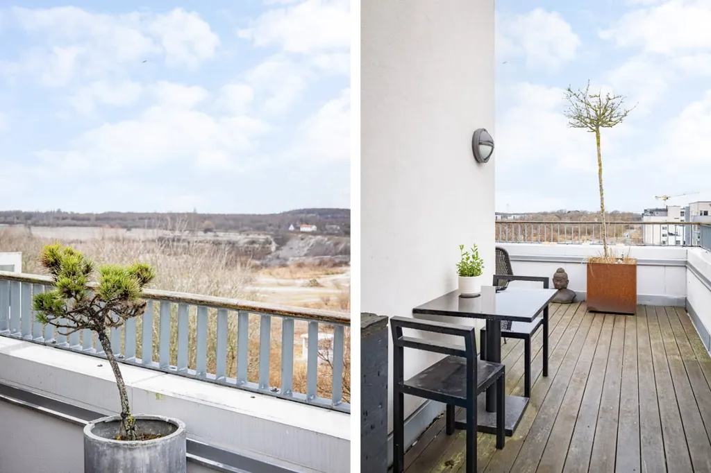 Balcon - Modern Two-Bedroom Flat with Dual Terraces in Malmö