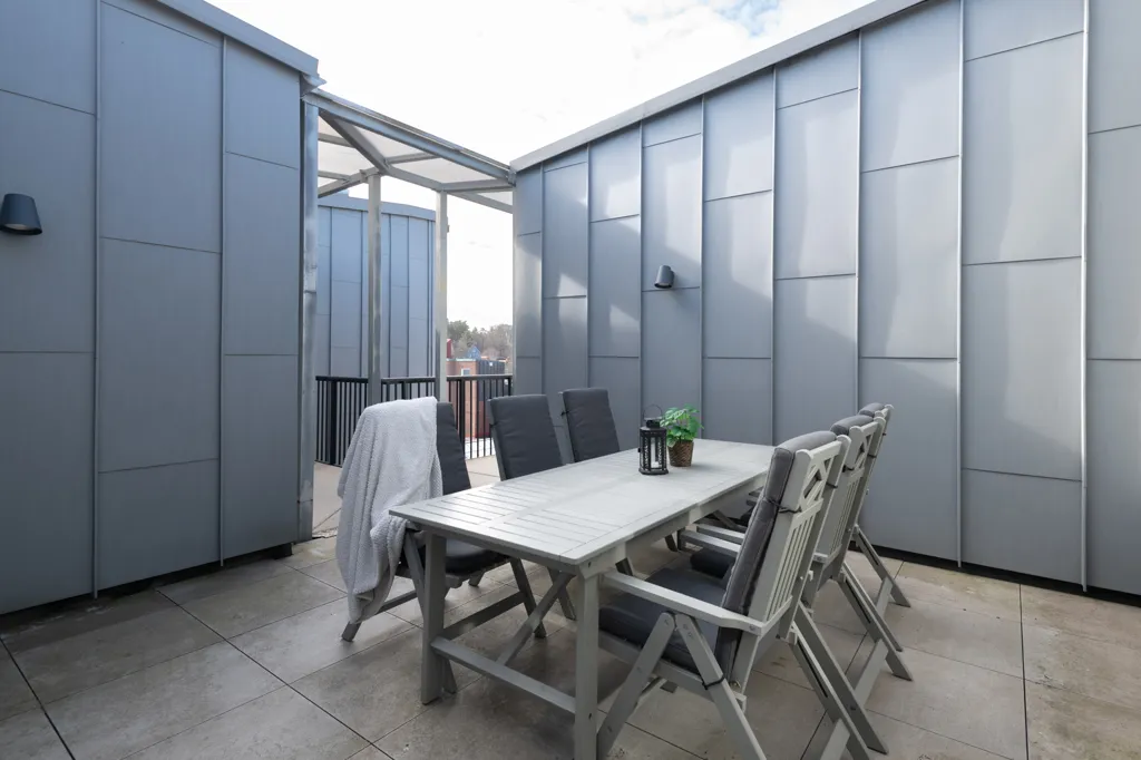 Terrasse - Apartment with Park View in Borås
