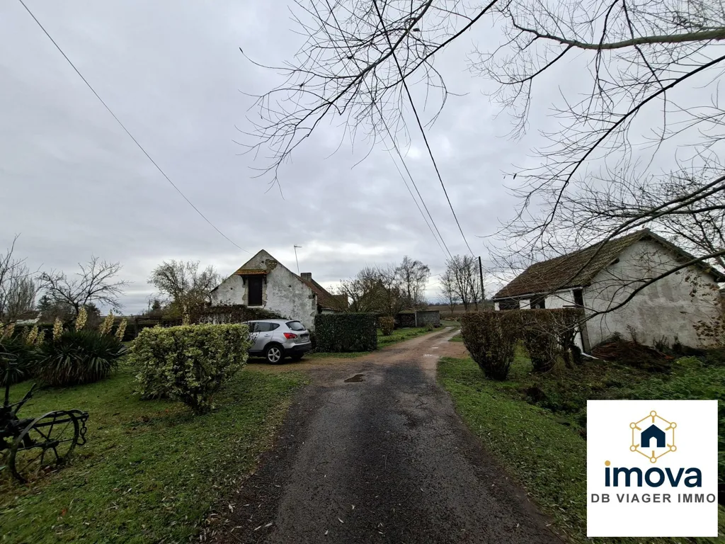 Extérieur - Longère en Pierre avec Grange à Rongères