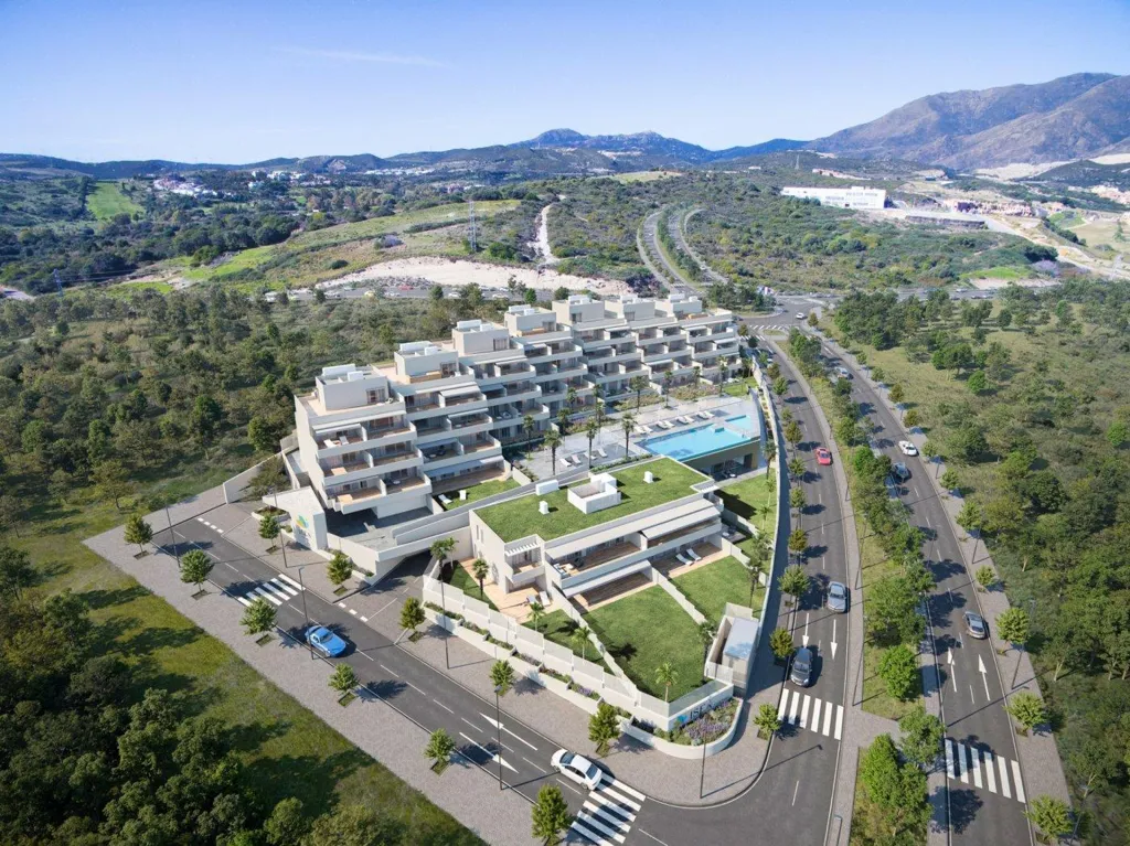 Vue aérienne - Penthouse Flat with Sea Views in Estepona