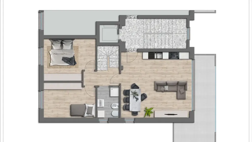 Plaan - Apartment with Garden View in Nova Milanese