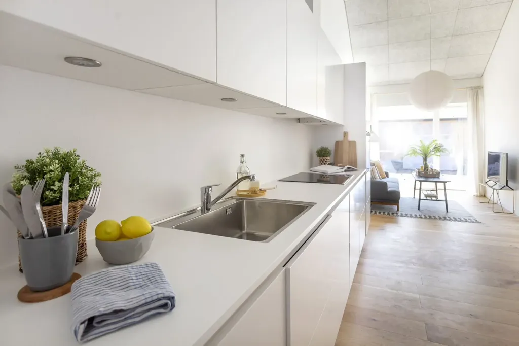 Köök - Modern Flat with Terrace in Køge
