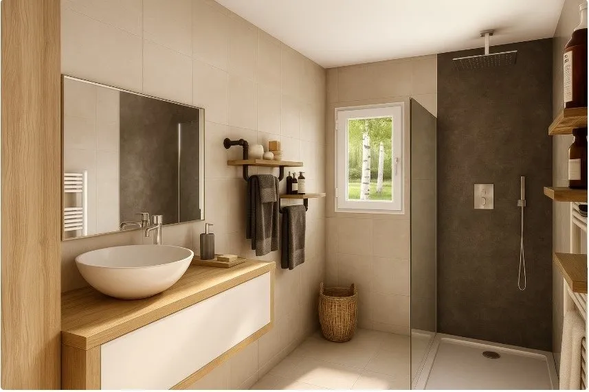 Salles de bain - Terrain à Bâtir avec Vue sur Jardin à Tourves
