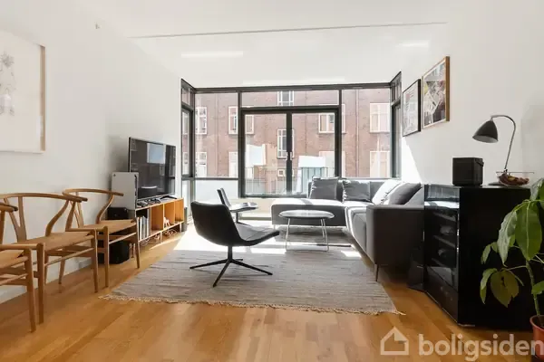 Séjour - Apartment with Balcony in Copenhagen N