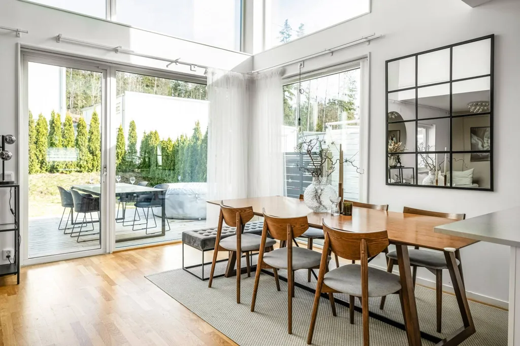Sala da pranzo - Two-Storey Apartment with Panoramic Views in Glömsta