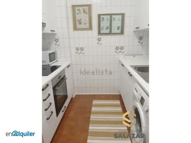 Köök - Furnished Flat with River Views in Abando
