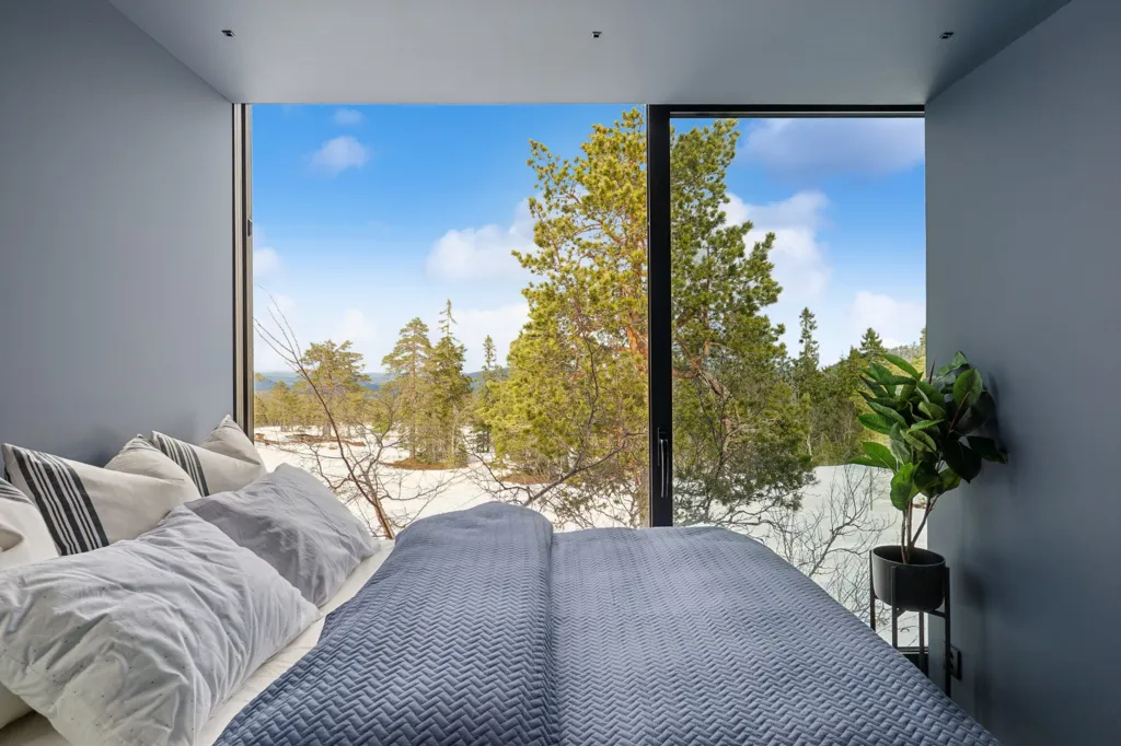 Chambres - Architect-Designed Cabin with Ski Access in Omgi Blefjell