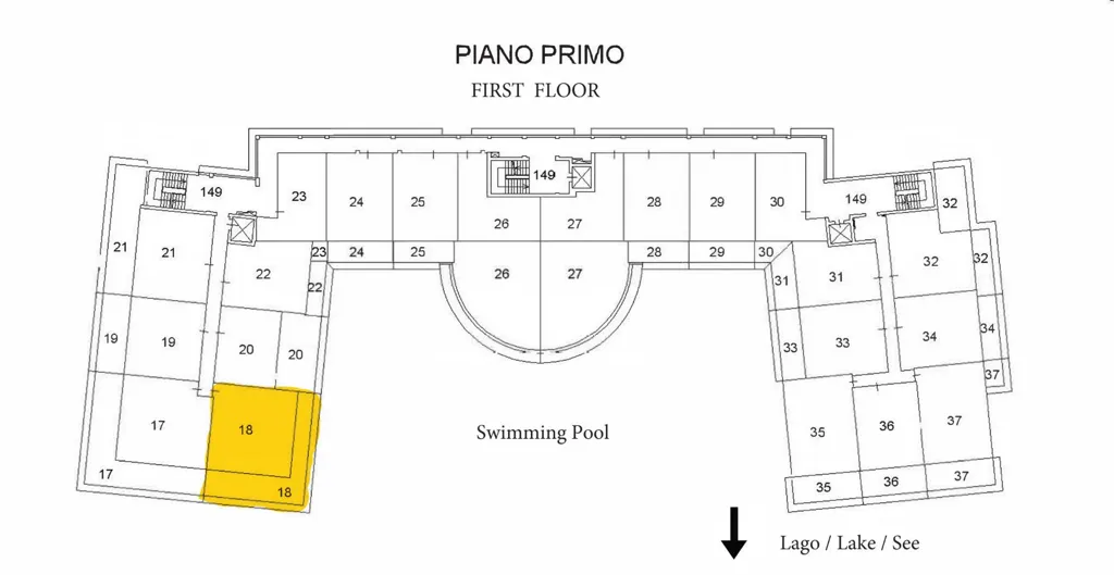 Triplex with Pool Terrace in Desenzano del Garda