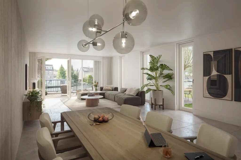 Söögituba - Penthouse with Water View in Alkmaar