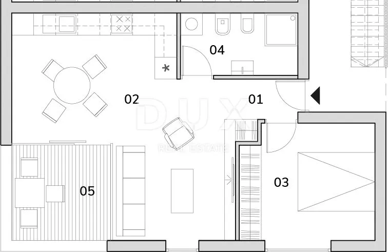 Plan - Modern Apartment with Sea View in Novigrad