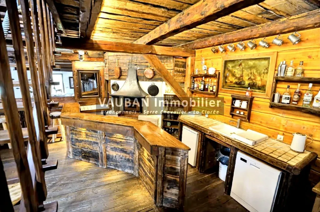 Köök - Luxury Chalet-Style House near Briançon