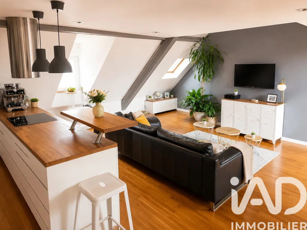 Soggiorno - Atypical Duplex Apartment with Terrace in Strasbourg