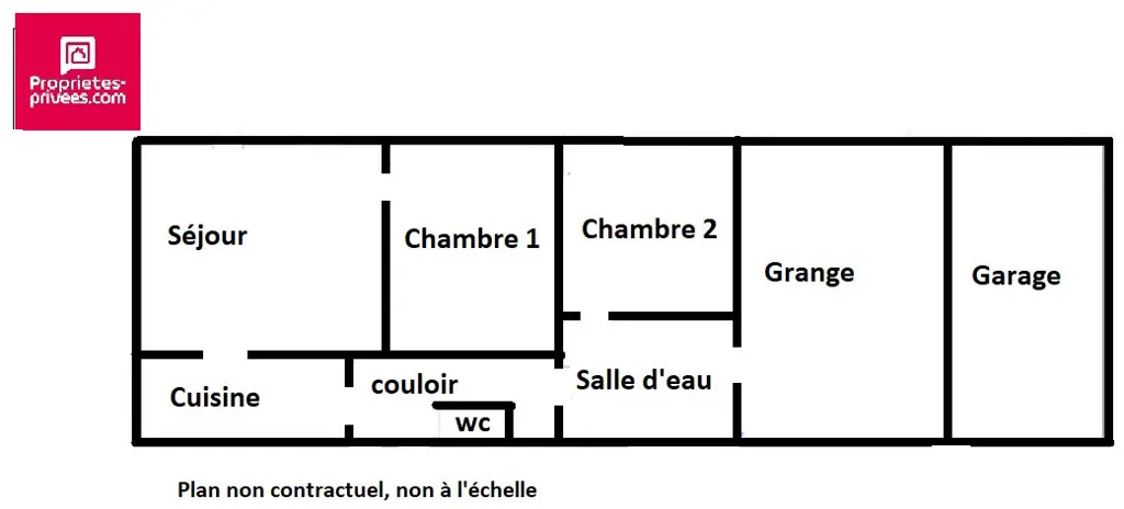 Floor Plan - Traditional House with Garden in Chatillon Coligny