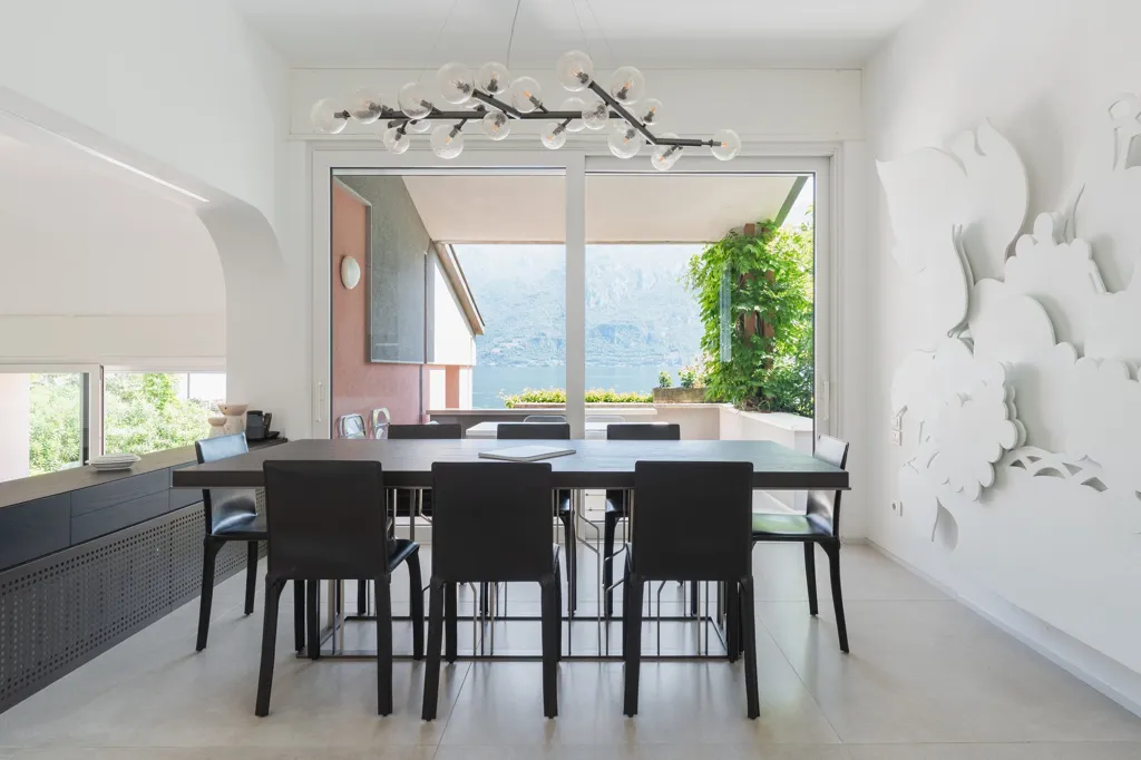 Salle à manger - Lakefront Villa with Modern Design in Limonta