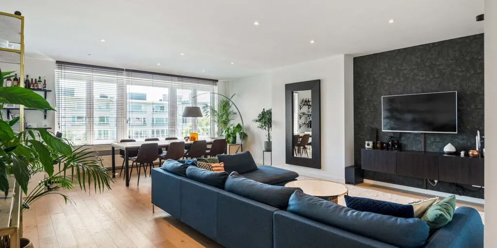 Séjour - Appartement rénové avec terrasse à Wilrijk