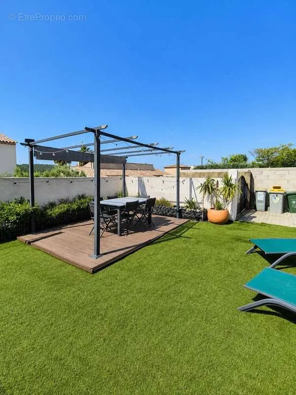 Jardin - Maison mitoyenne avec terrasse à Coudoux