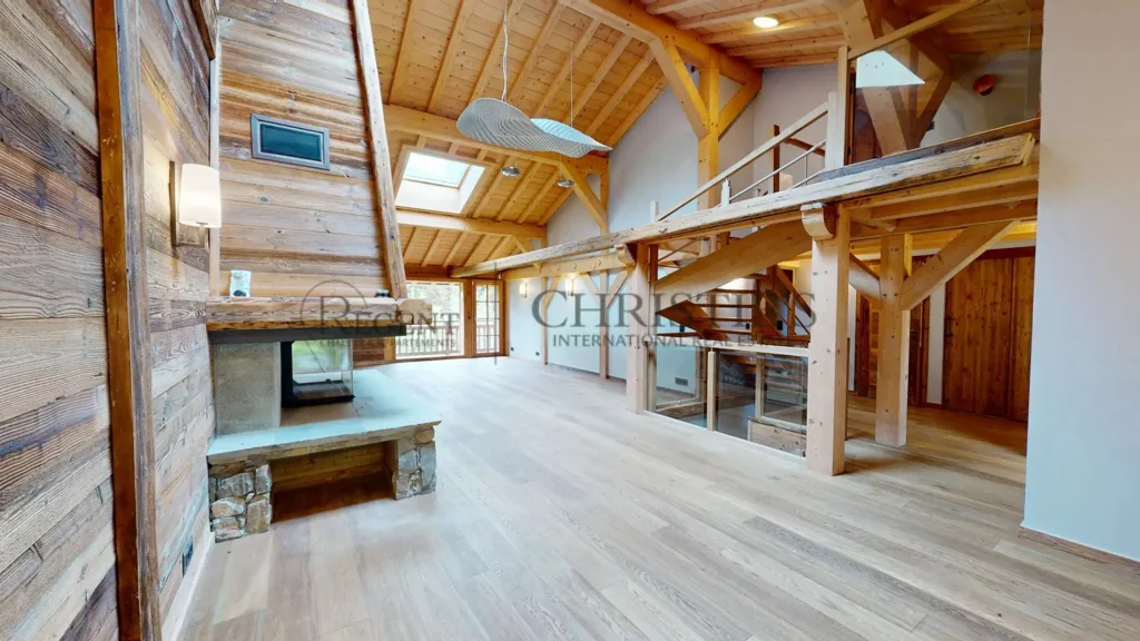 Séjour - Chalet de Luxe avec Vue Montagne à Les Gets