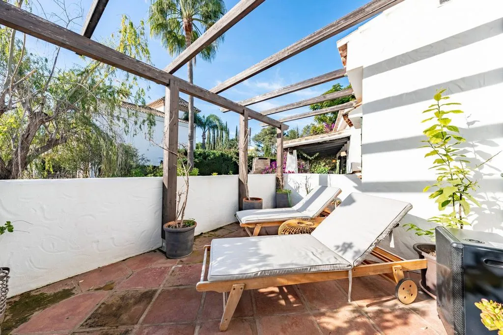 Terrace - Renovated Villa with Pool in Atalaya, Estepona