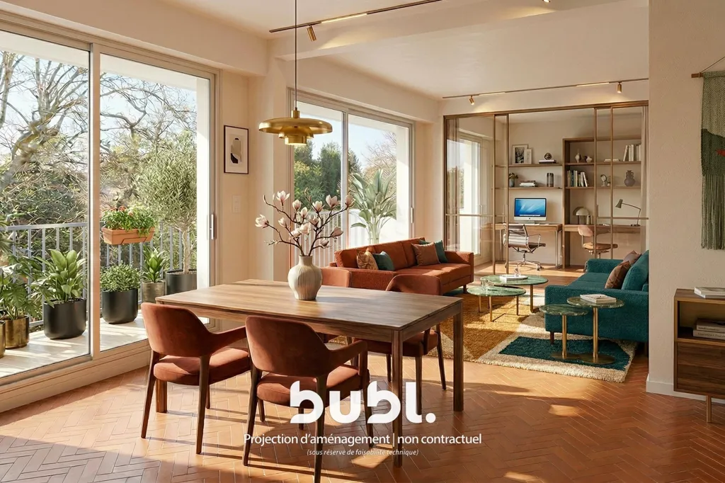 Dining Room - Bright Apartment with Balcony in Parc d'Hiver