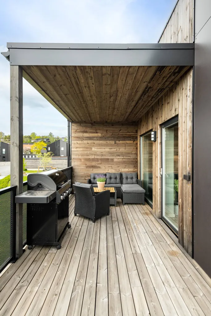 Terrasse - Modern Flat with South Terrace in Hannestad