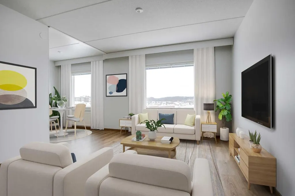 2-toaline korter asukohas Lahti