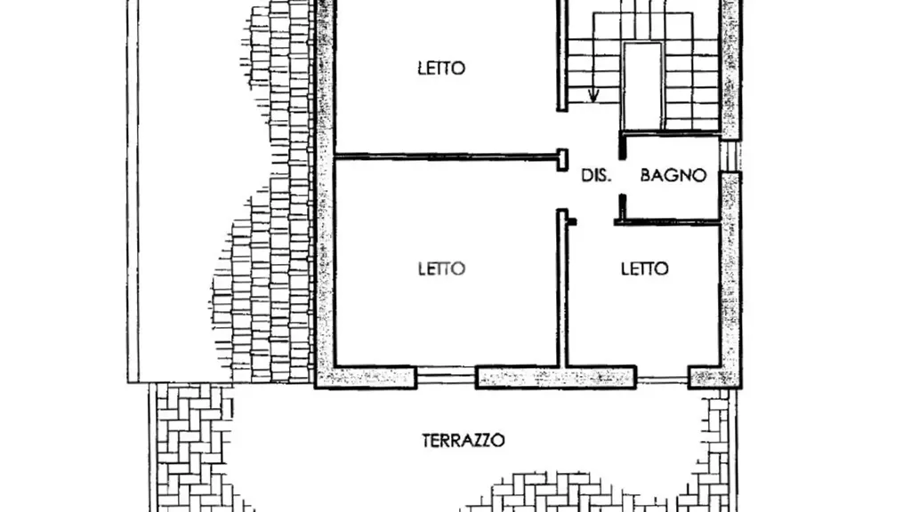 Floor Plan - Rustic Villa with Garden in Cesena