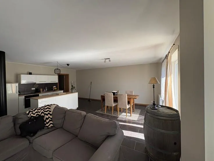 Séjour - Appartement Rez-de-Chaussée avec Terrasse à Hélécine