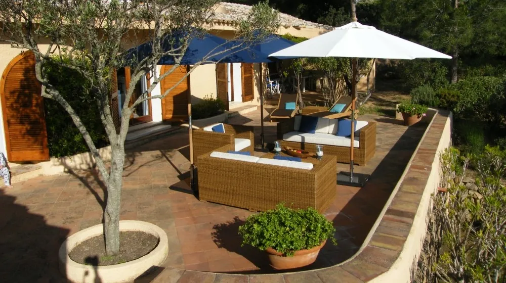 Terrasse - Waterfront Villa with Private Beach in Porto Rafael