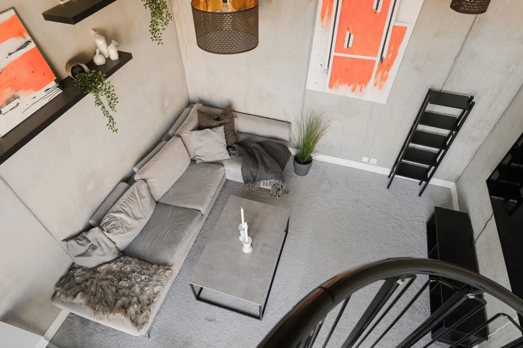 Séjour - Industrial-Style Flat with Workspace in Norra Sorgenfri