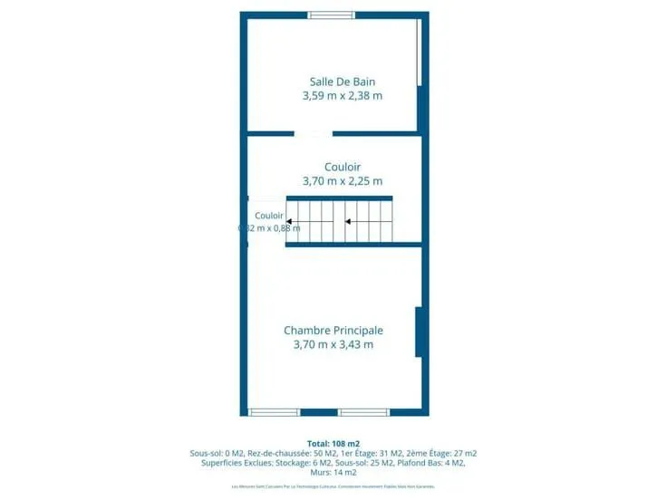 Plan - Maison Rénovée avec Terrasse dans un Cadre Calme