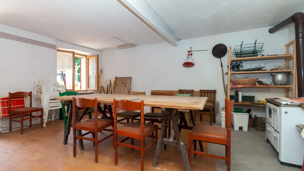 Salle à manger - Chalet with Balcony in Agliasco, Paesana