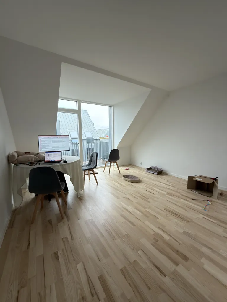 Wohnzimmer - Modern Apartment with Balcony in Valby