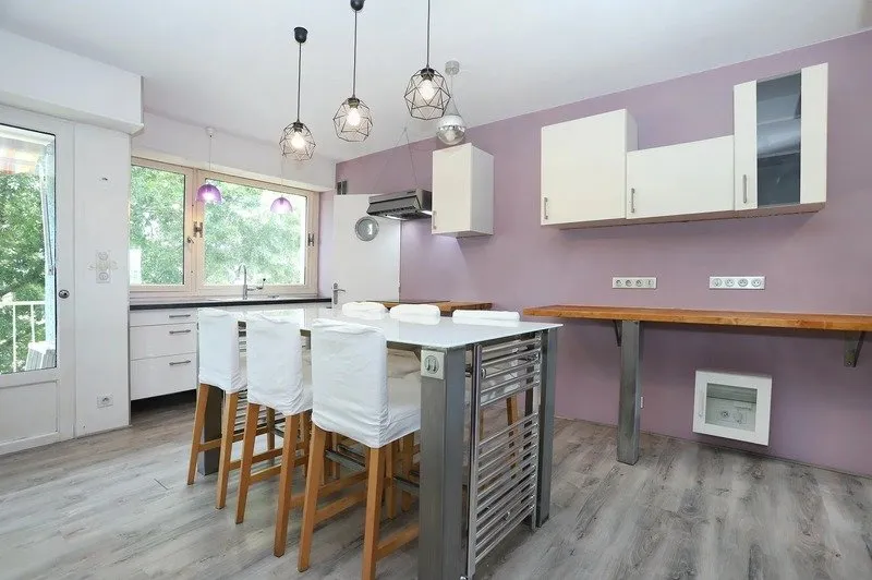 Cucina - 4-Piece Flat with Balcony in Rennes
