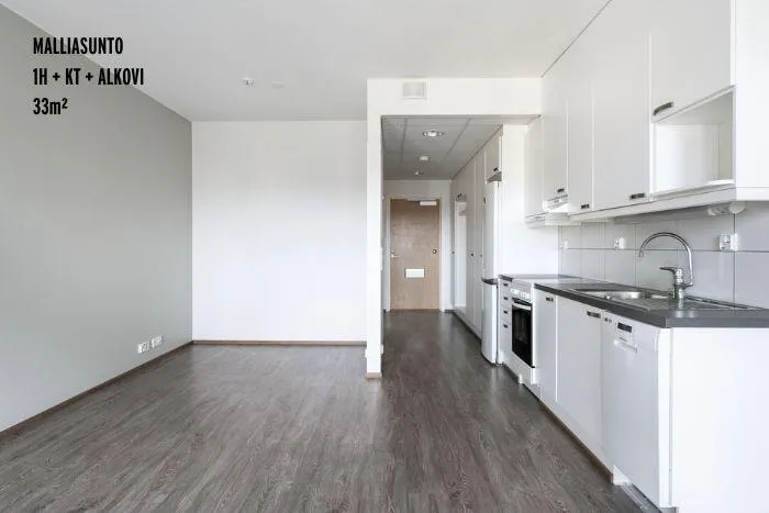 Cucina - Modern Apartment with Balcony in Tampere