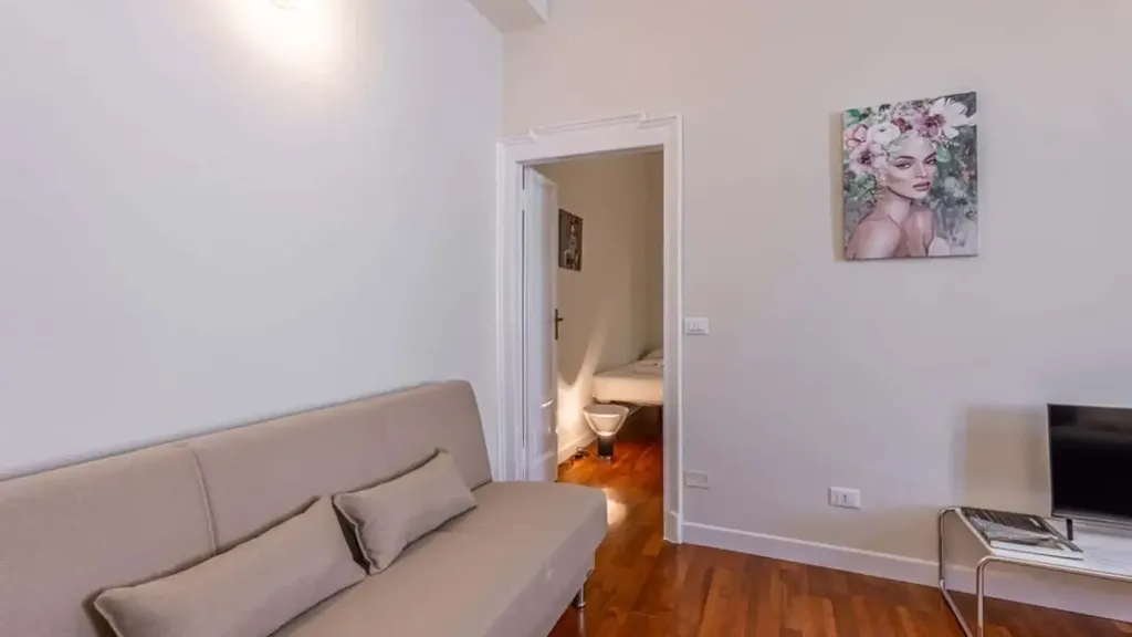 Living Room - Fully Furnished Studio in Milan