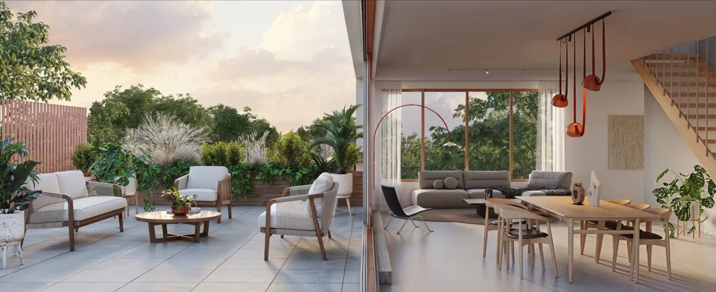 Terrasse - Projets de Logements Contemporains à Melle