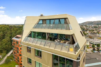 Luftaufnahme - Apartment with Sea and Mountain Views in Oslo