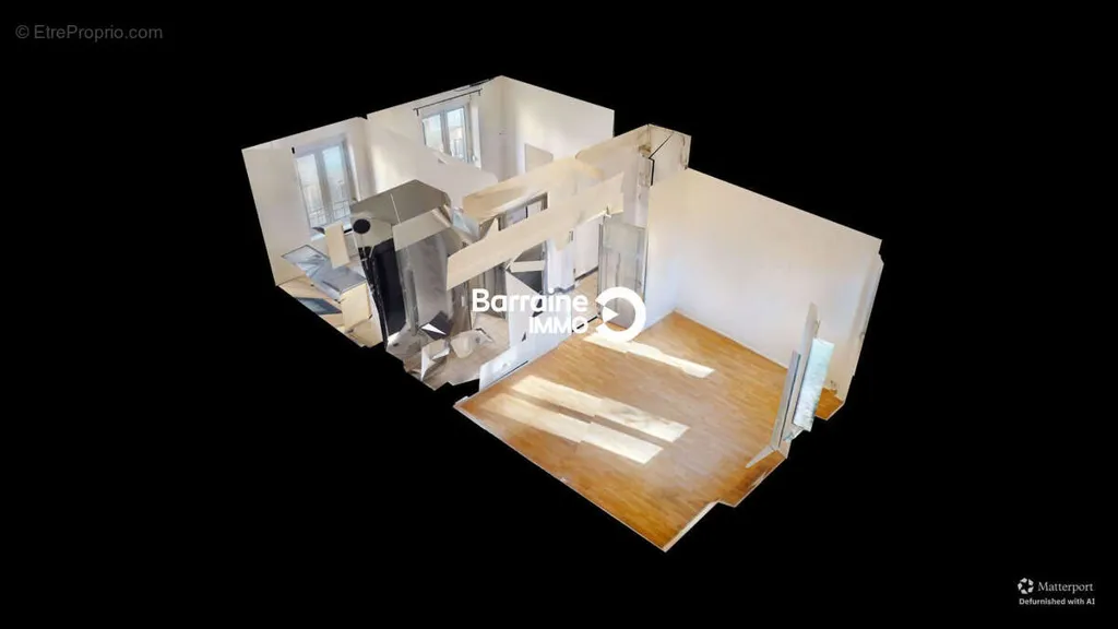 Plan - Appartement T2 avec Vue Sud à Brest Kerbonne