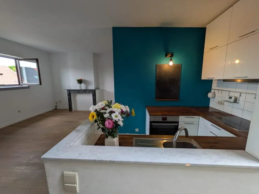 Cuisine - Appartement Énergétique dans un Héritage à Oud-Berchem