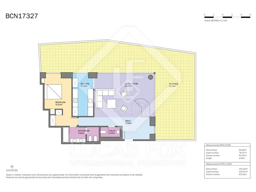 Floor Plan - Contemporary Apartment with Sea Views in Diagonal Mar