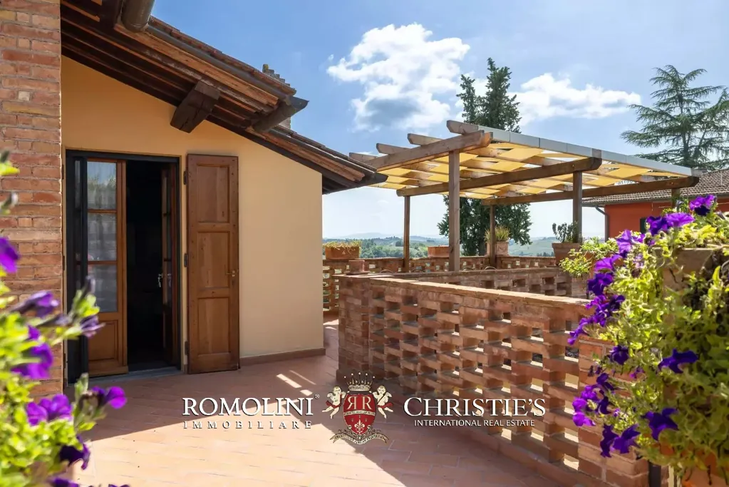 Terrasse - Villa with Pool and Vineyard in Certaldo, Tuscany