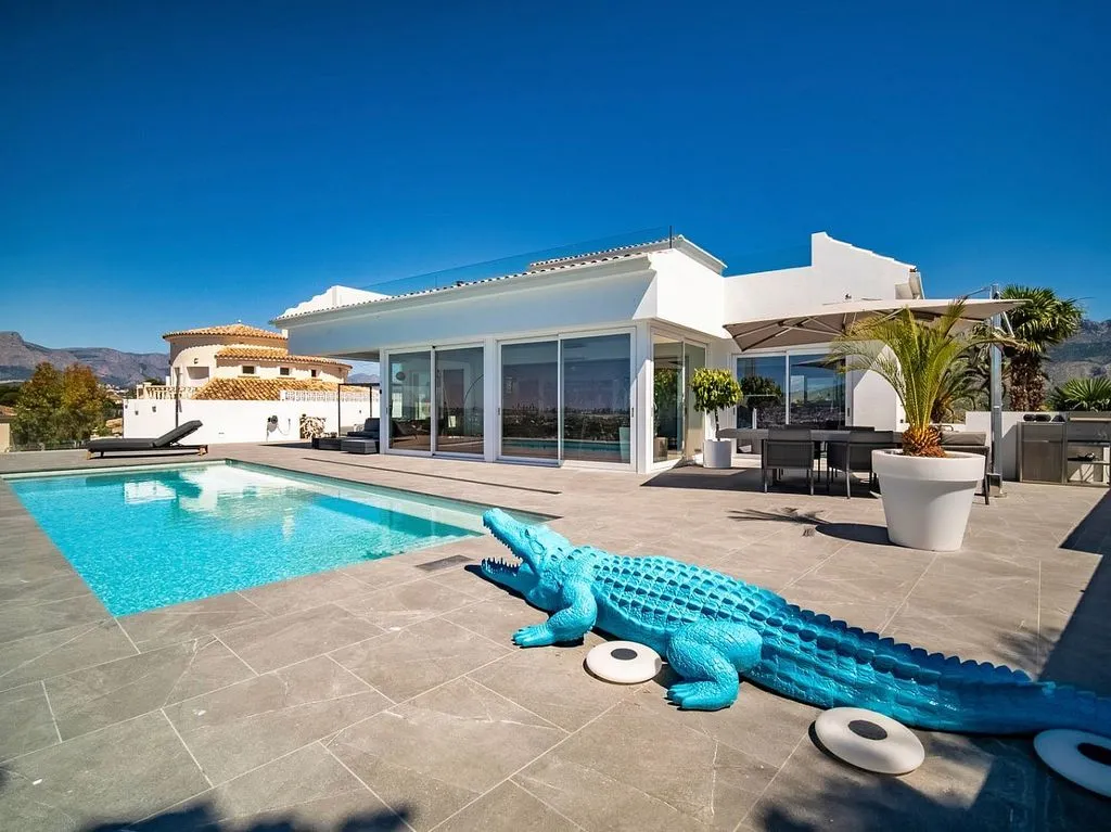 Piscine - Contemporary Chalet with Pool in Altea Pueblo